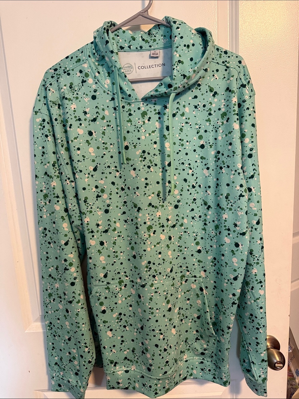 Swing Juice Collection Men's Mint Green Speckled Hoodie